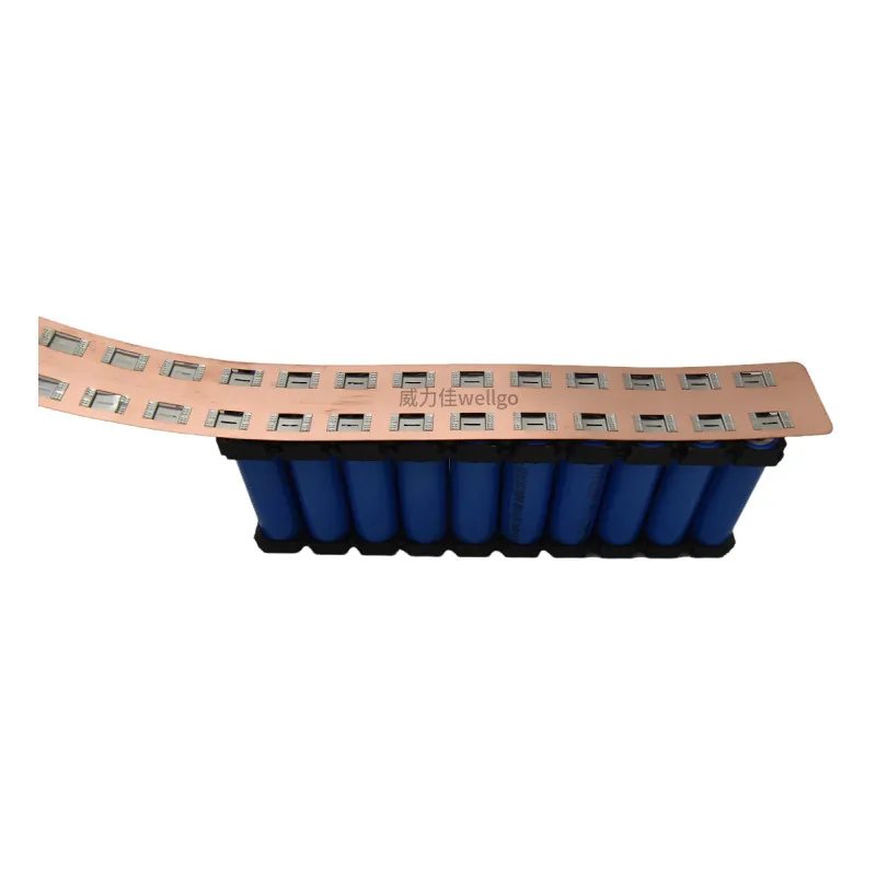 Wellgo Heavy-Duty Copper Nickel Busbar 21700 High Current for 26650 Battery Electric Scooters Busbar Suitable for Electric Scoot view 2