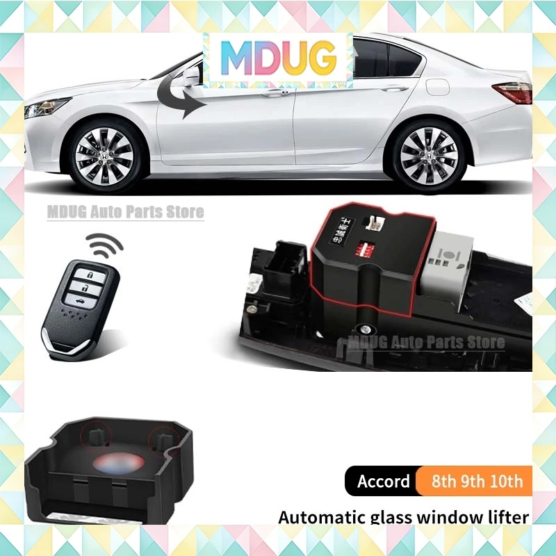 MDUG For Accord 8th 9th 10th 2008-2022 Car Modified Glass Automatic Window Lifter Convenient Wear-resistant Car Accessories