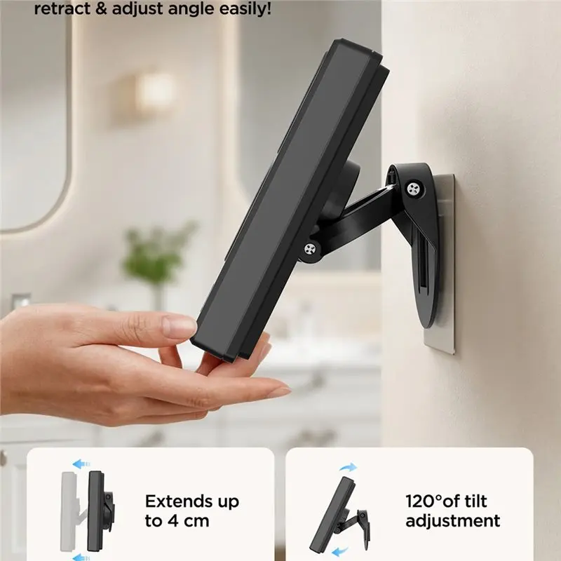 FULL-Hi-Res Sound Mode Portable Speaker Mobile Phone For Home Use Shower Phone Holder Waterproof Touch Screen Black