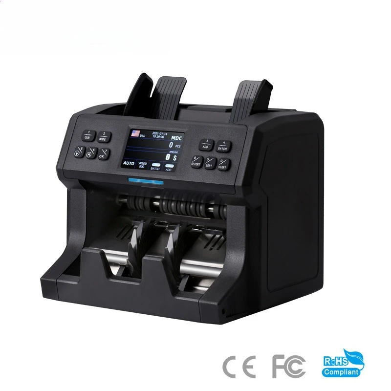 

CIS Multi-country Foreign Currency Mixed Banknote Counting and Detection Machine EUR JPY USD Settlement