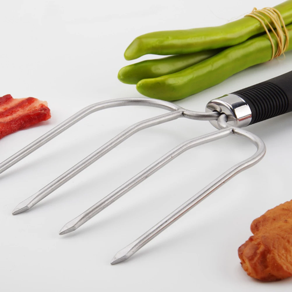 

2PCS Stainless Steel Turkey Forks BBQ Tools Roast Chicken Lifter Meat Serving Poultry Grilling Kitchen Utensils