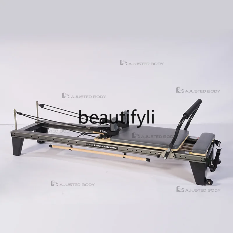 

Pilates Large Equipment All-Aluminum Alloy Small Black Bed New Upgrade Silent Full Track Core Bed