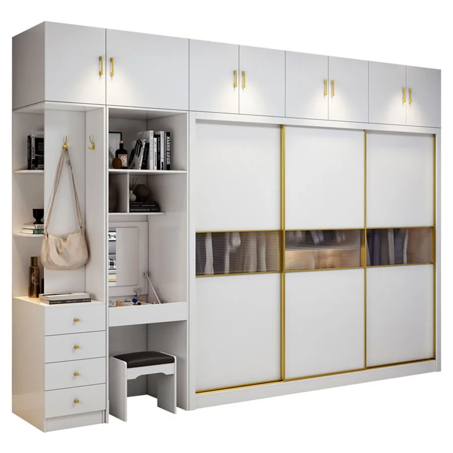 Nordic Bedroom Wardrobes Sliding Doors Big Large Capacity Pants Modular Vent Makeup Closet Luxury Garderobe Organizer Furniture