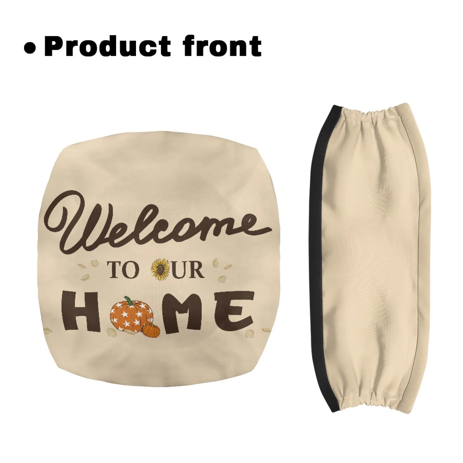 Coloranimal Welcome Home 2 Pieces Walker Seat Cover Polyester Seat and Backrest Covers for Senior