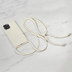 Adjustable Strap Cord Necklace Lanyard Mobile Phone Case For iPhone 16 15 14 13 12 11 Pro Max XS Rope Phone Case