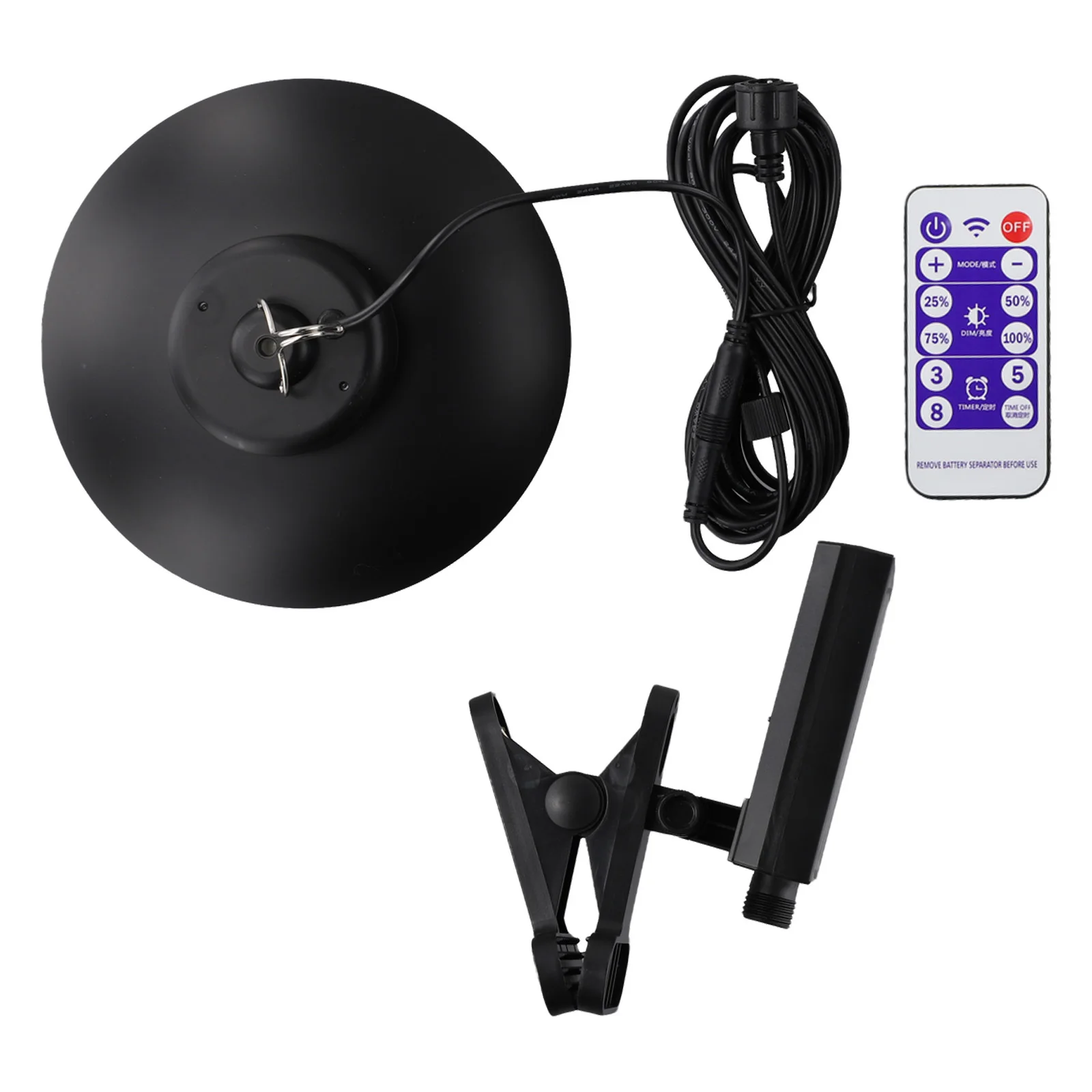 Outdoor Patio Umbrella Lamp Solar Powered LED Lamp USB Charging Power Display Remote Control Function For Outdoor Garden Party