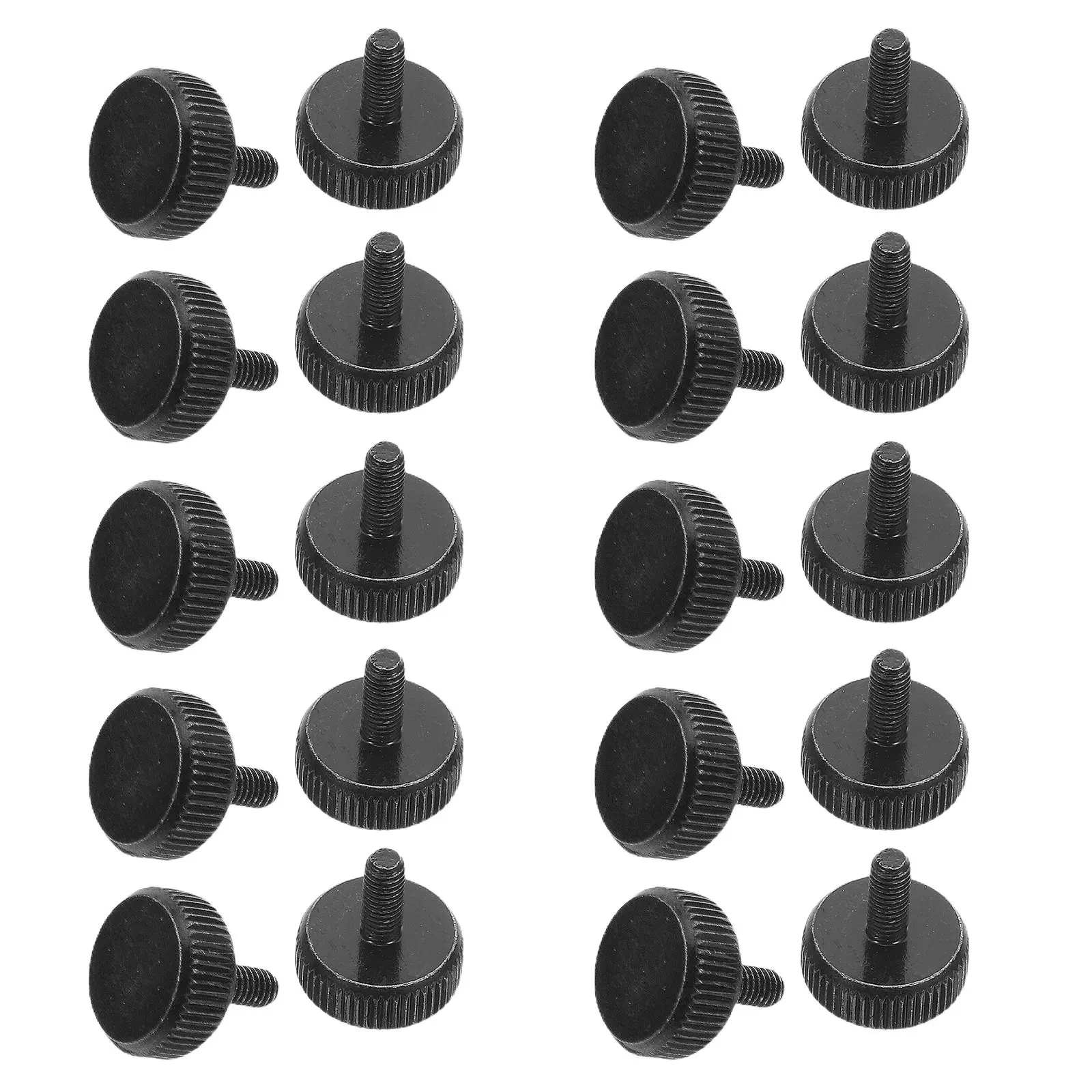 30Pcs Pc Case Thumb Screws M3 Carbon Steel Ergonomic Grip Anti-Slip Threading for Tool-Free Desktop Computer Installation Repair