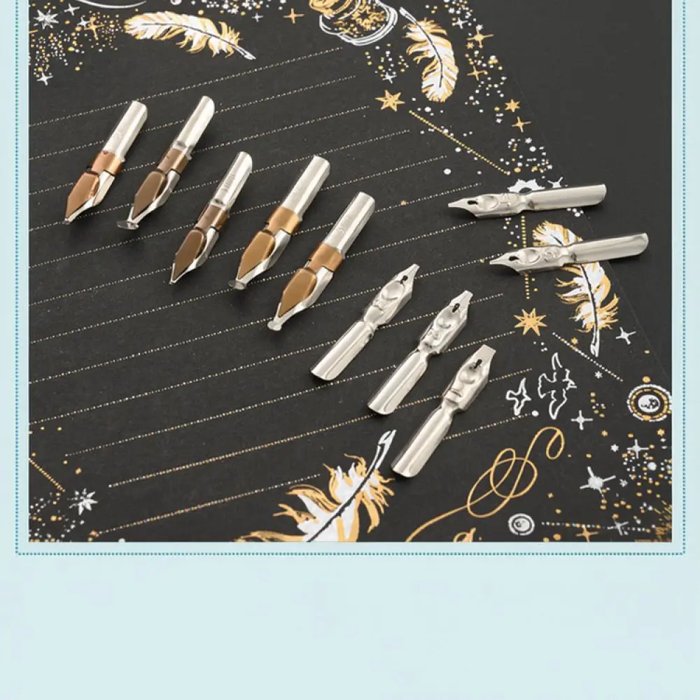 Elegant Glass Dip Pen Set Starry Sky Creative Calligraphy Tool Artistic Stationery Gift For Students Writing Practice