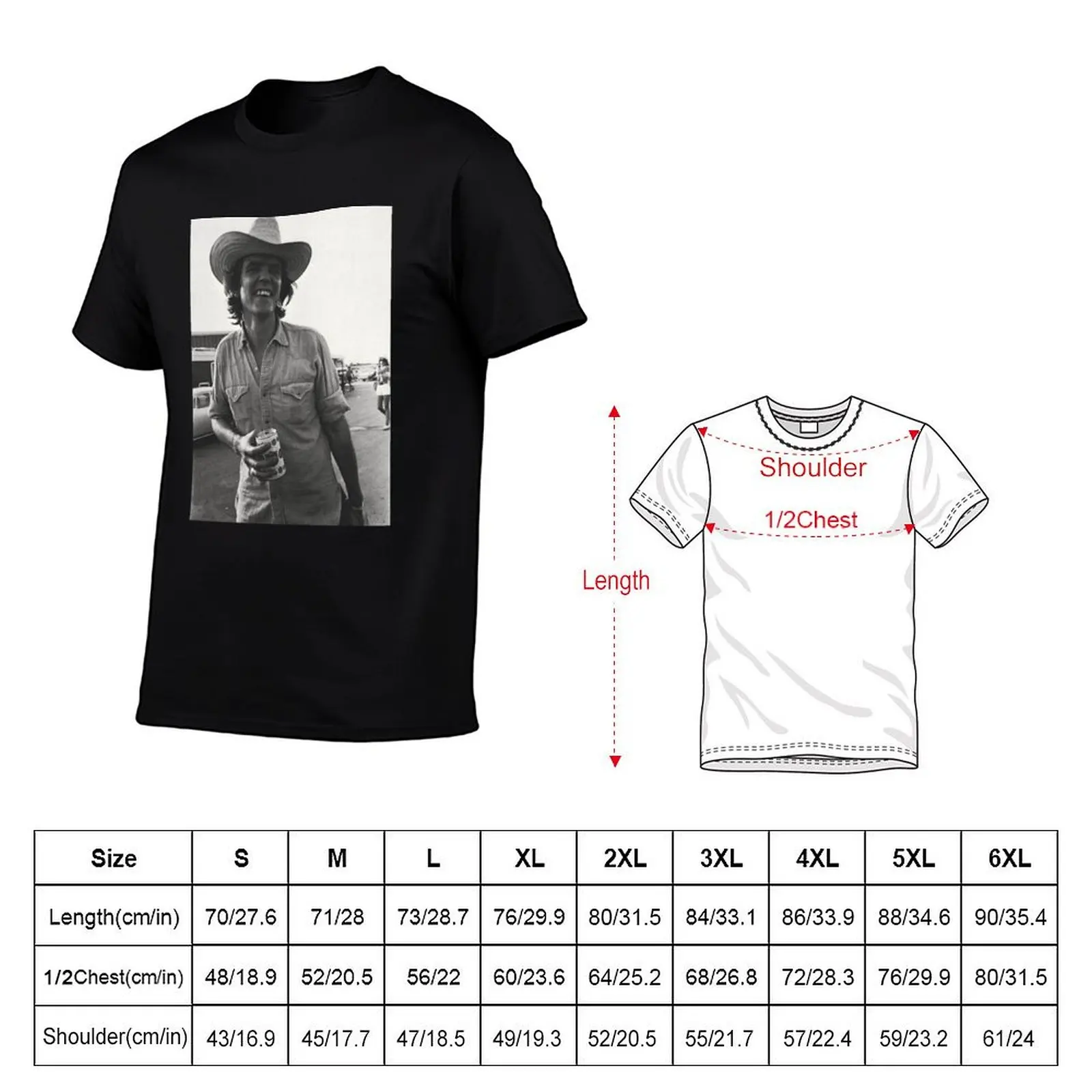 Guy Clark T-Shirt Plus Size Outdoor Casual Top