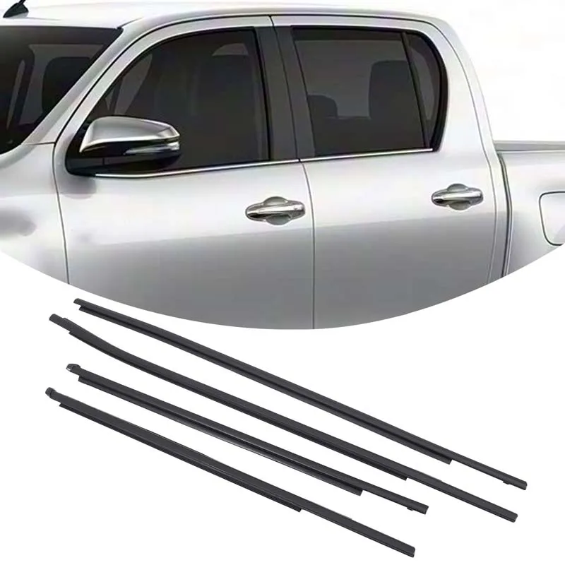 

For Toyota HILUX 2016-2020 ABS rubber car window bead seal car exterior protection replacement parts OE68160-0K010