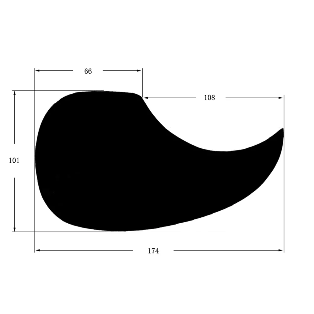 Acoustic Guitar Pickguard Scratch Plate PVC Self-Adhesive Tortoise Shell Musical Instrument Parts For 40