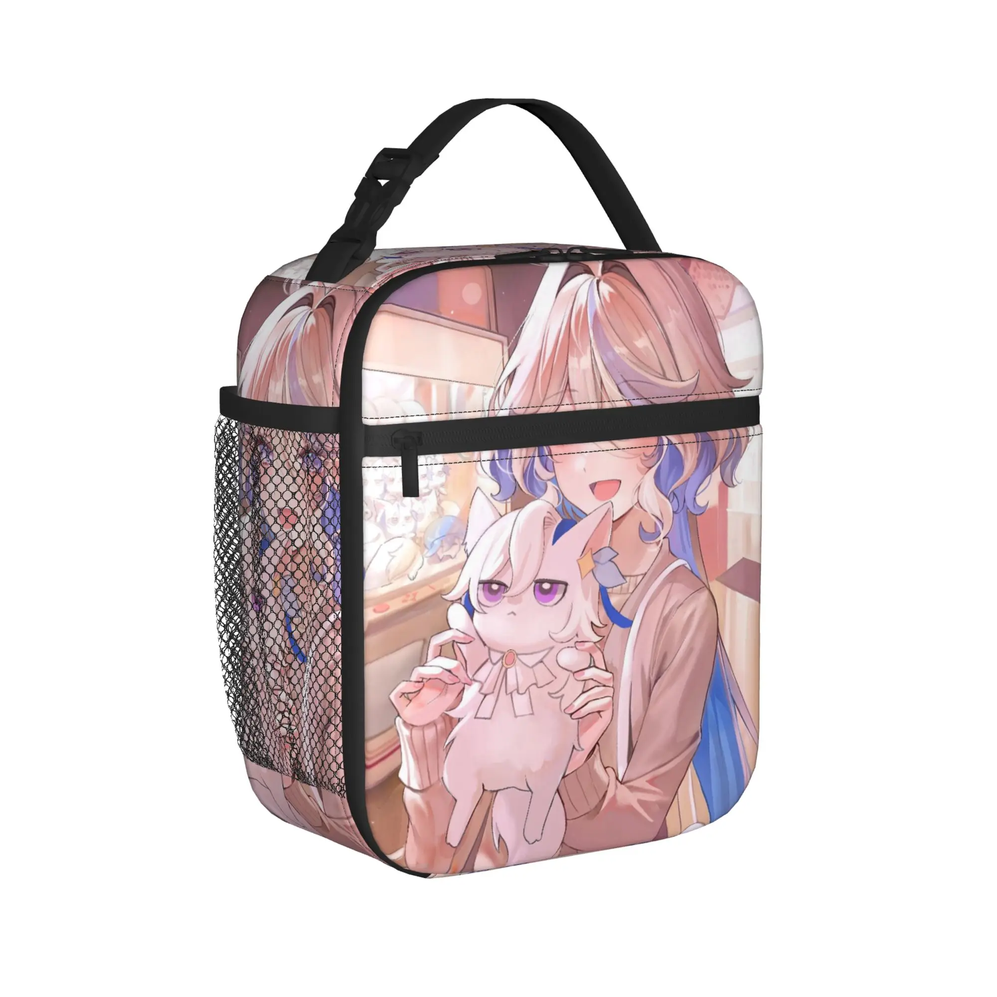 Furina Genshins Impact Thermal Insulated Lunch Bags for Travel  Portable Bento Box Cooler Thermal Lunch Boxes