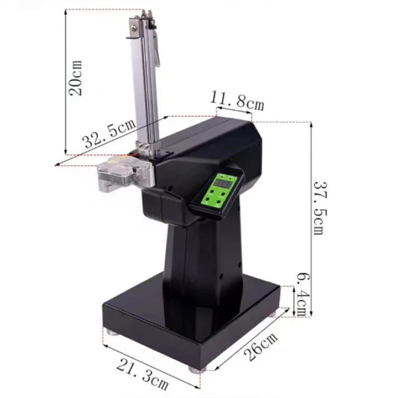 Compact Digital Control Net Bag Clipping Machine Adjustable Staple Interval Easy Operate Mesh Bag Sealing Machine - view 5