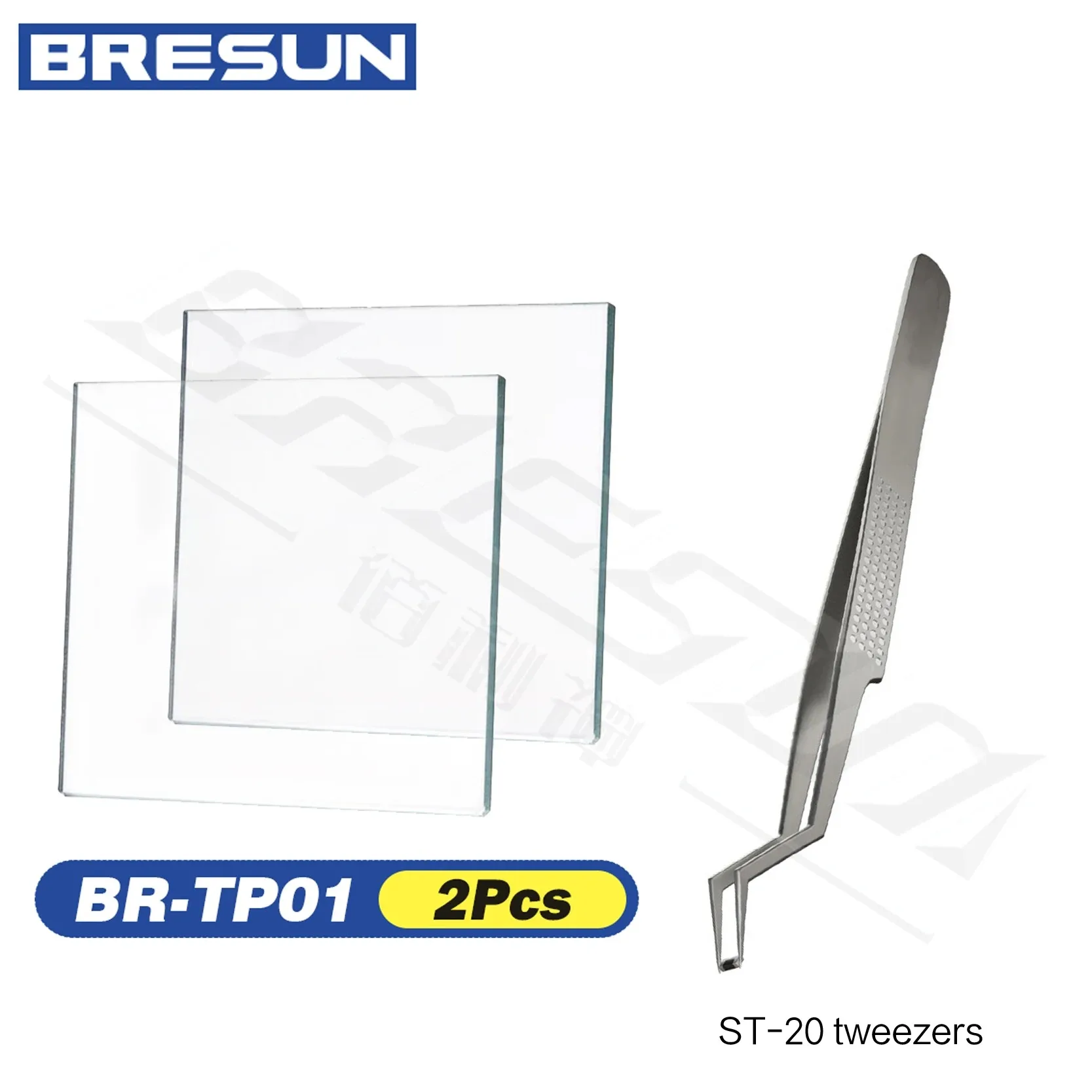 Bresun TP01 Explosionsgeschützte Hartglasdichtung 2 Stück Verhindert Lötkugel-Berst für BGA-Reballing Stahlgitter-Schutz Telefon R – Detail 7