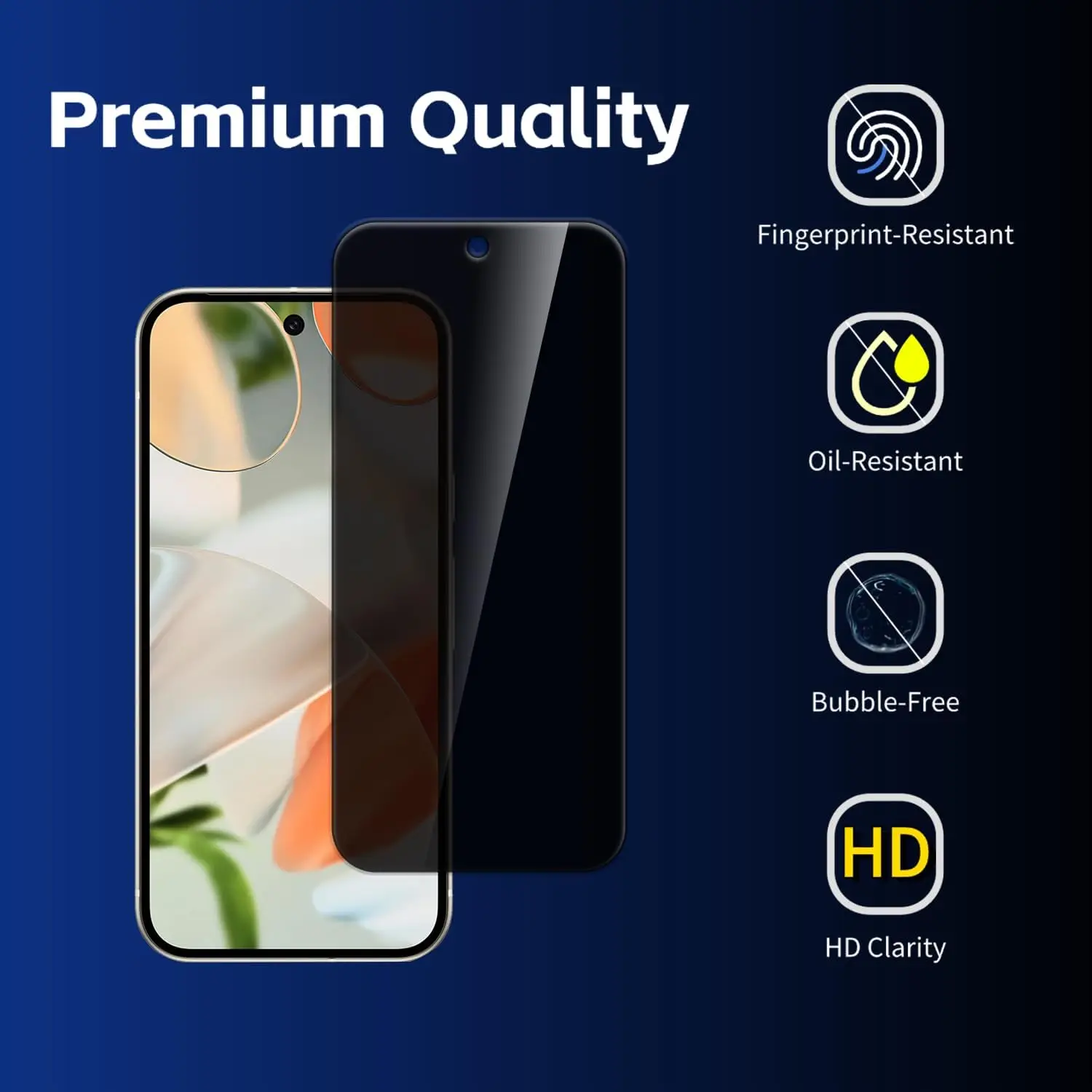 Picture 5: [2 Pack] Film Anti-Spy Privacy Screen Protector Tempered Glass+ [2 Pack]Camera Lens Protector For Google Pixel 9 Pro Fold