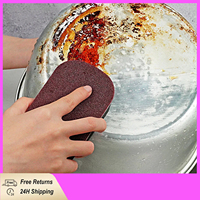 Kitchen Magic Sponge Power Thicken Double-sided Dishes Cleaning Brushes Wipe Rust Brushing Pot Bottom Black Stain Artifact Brush