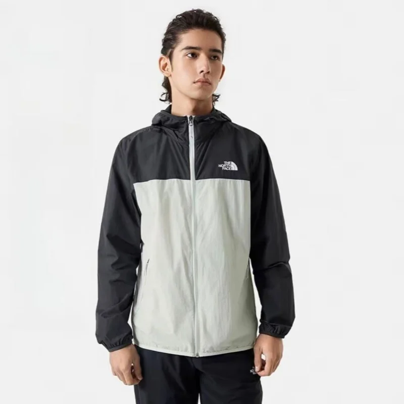 The North Face Urban Exploration Logo Print Color Block Hooded Outerwear Quick Dry UPF Sun Protection
