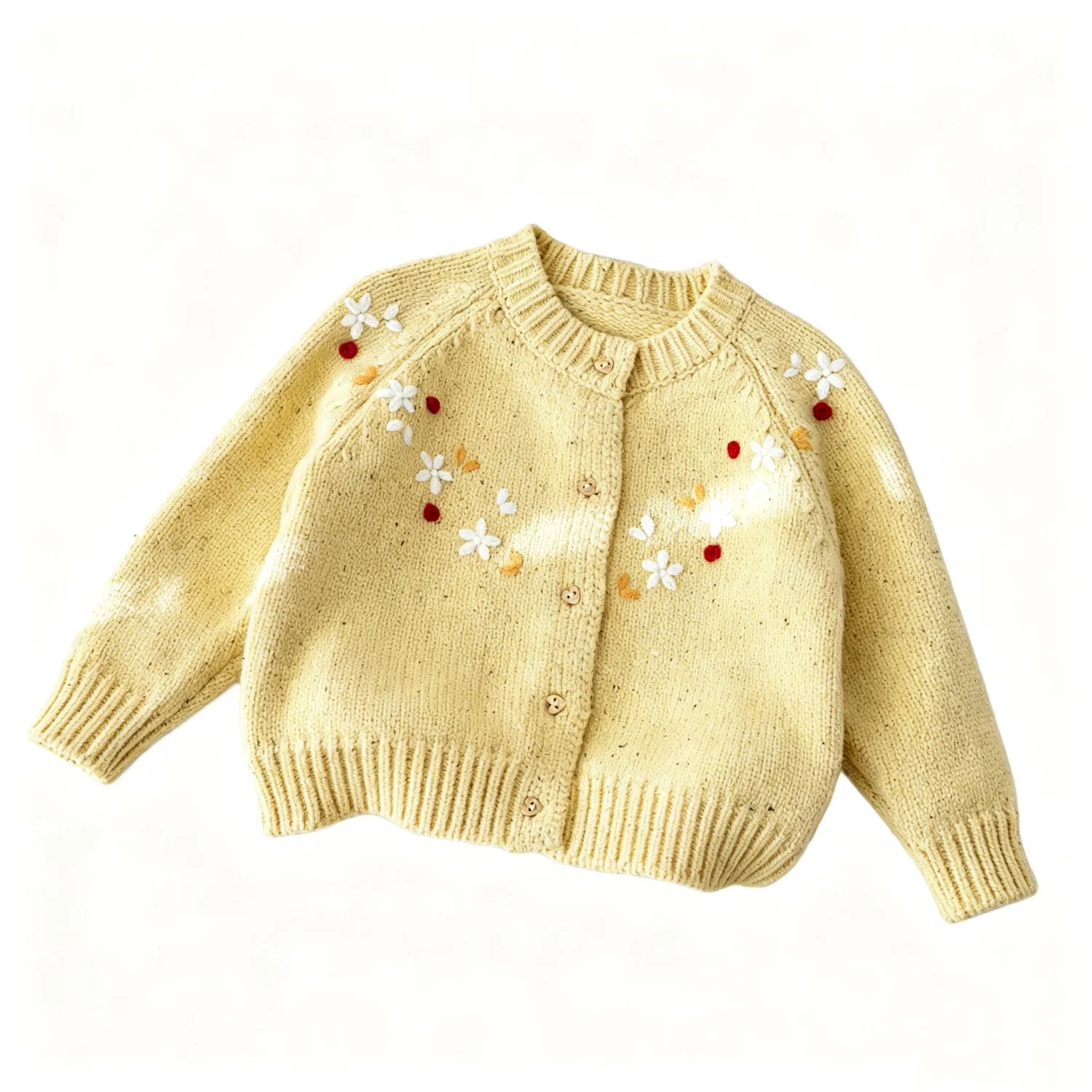 Coat Korean Girl Autumn Sweater Jacket Fashionable Western Style Handmade Crochet Embroidery Knitted Cardigan