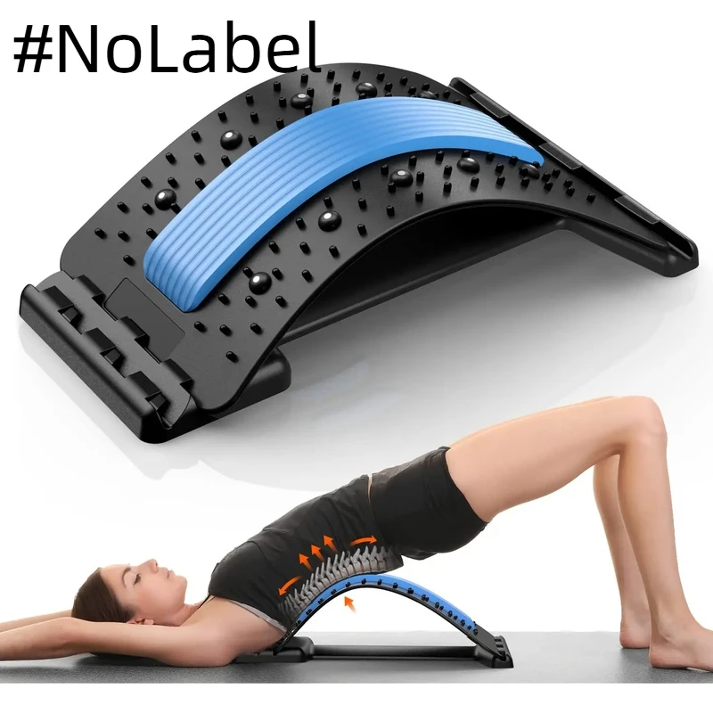 NoneLabelCollection Back Stretcher For Back Pain Relief Multi-Level Back Cracker Board Lower Upper Back Support Herniated Disc