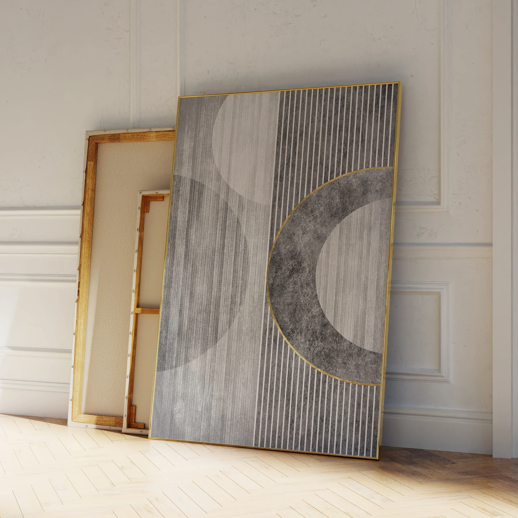 Abstrakte monochrome Harmonie moderne Geometrie Form Kunst Leinwand Malerei Poster Wohnzimmer Schlafzimmer Home Decor