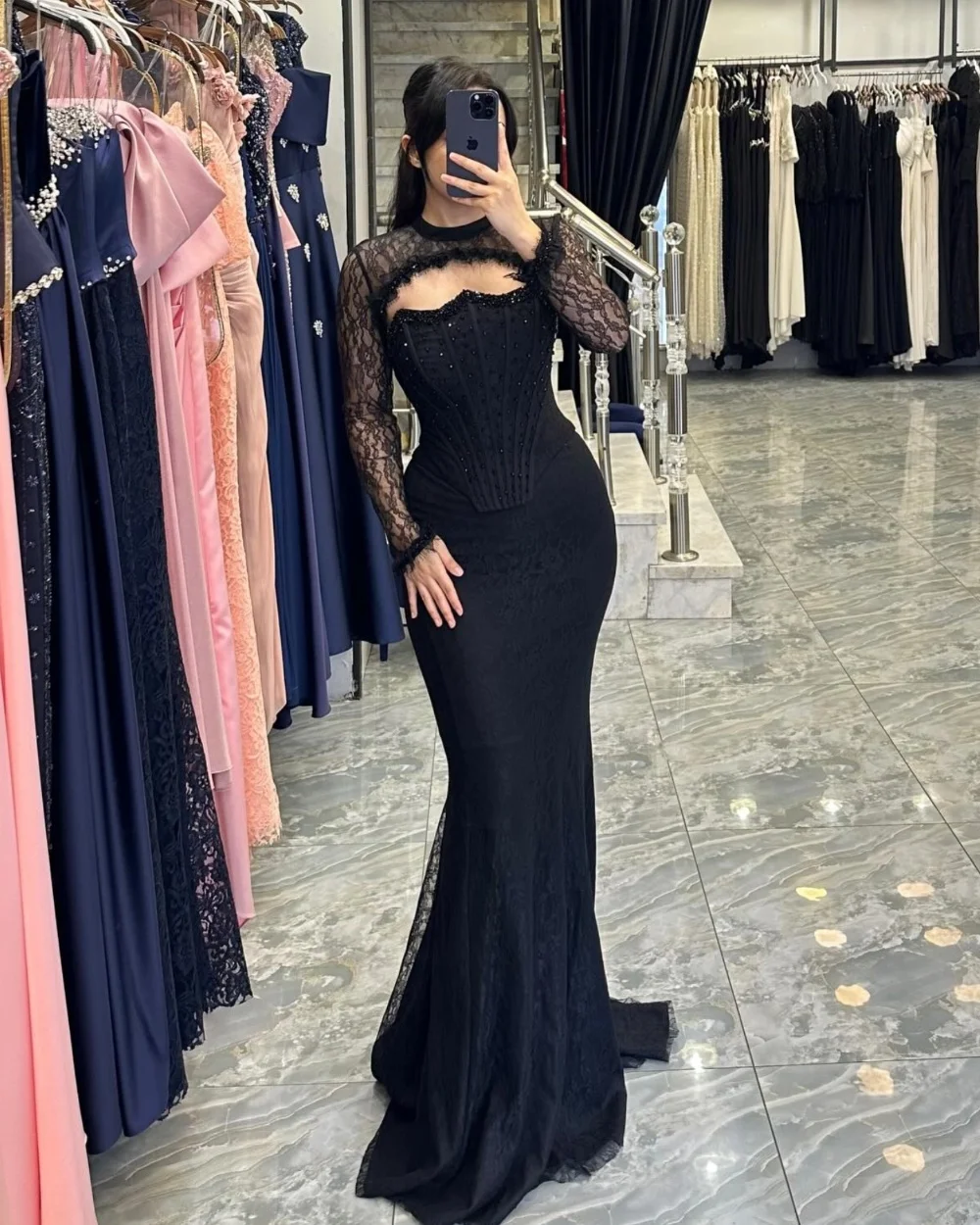 Customized Formal Lace Pleat Mermaid Sweetheart Long Dresses Bespoke Occasion Party Elegant Modern Style Exquisite
