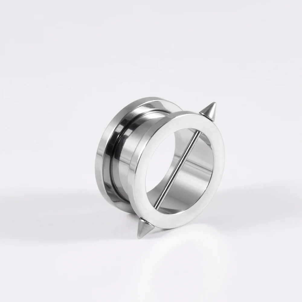 1/2PCS Hollow Polley With Long Double Cone Ear Tunnel&Plug Surgical Steel Ear Expansion Gauge Strengtheing Ear Gauge Jewelry view 6