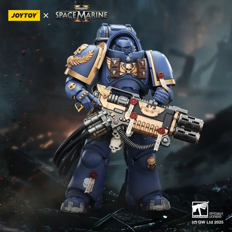 

Коллекционная фигурка JOYTOY Warhammer 40K Ultramarines Heavy Artificer Armor with Relic Multi-Melta 1:18 – подарок для взрослых