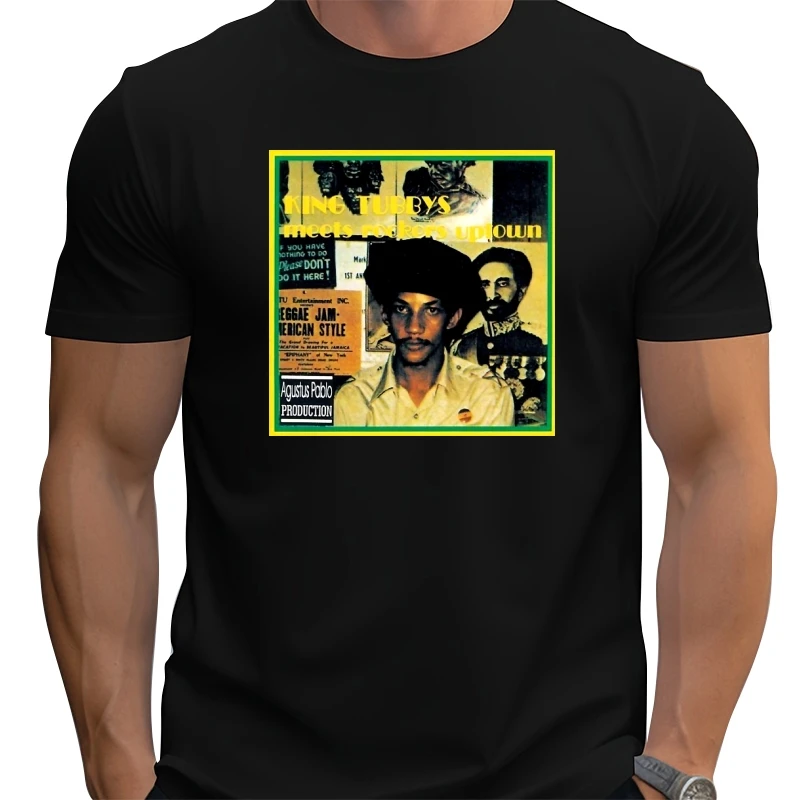 

New King Tubbys Meets Rockers Uptown Retro Reggae T Shirt Black Unisex T-Shirt S-5Xl Xs-5Xl Custom Gift Creative Funny Tee