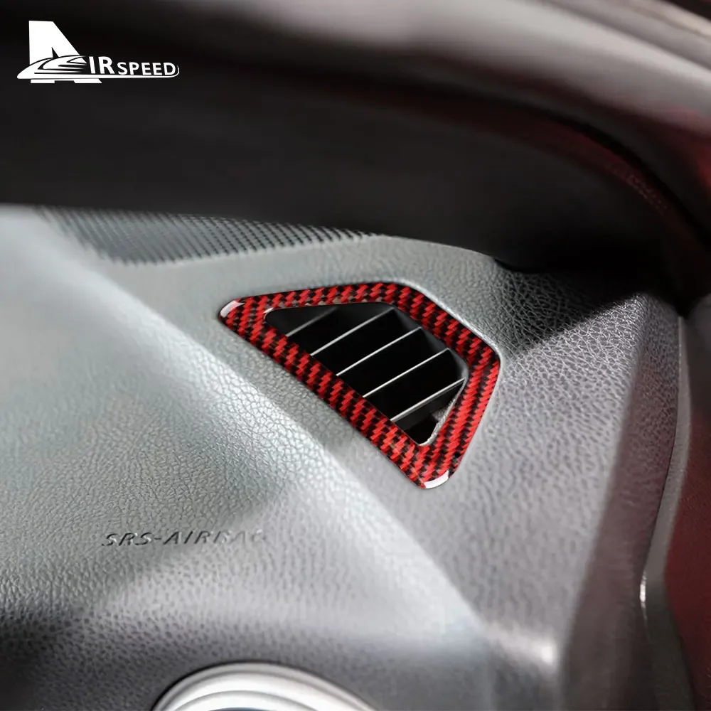 For Subaru BRZ Toyota 86 2012 2013 2014 2015 2016 2017 2018 2019 2020 Real Soft Carbon Fiber Car Side Air Outlet Vent Sticker