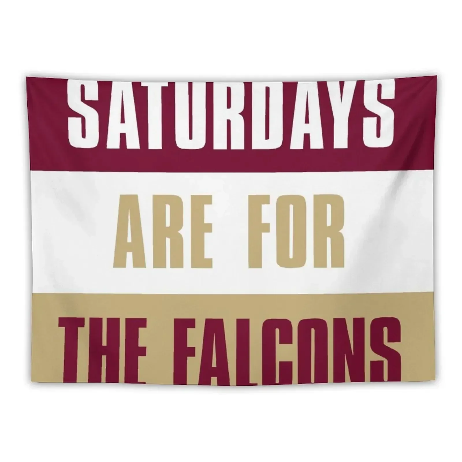 Saturdays are for The Falcons, Fairmont State University Tapestry Outdoor Decoration Bedroom Decoration Tapestry