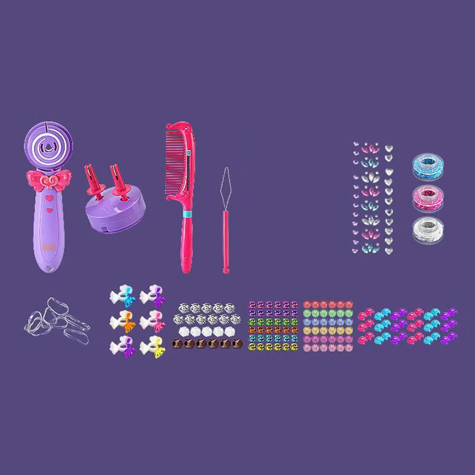 Tressisseur de cheveux automatique, cadeaux de beauté, jeu de rôle intéressant, ensemble de coiffure pour enfants, outil de coiffure, jouets de Salon de coiffure pour filles