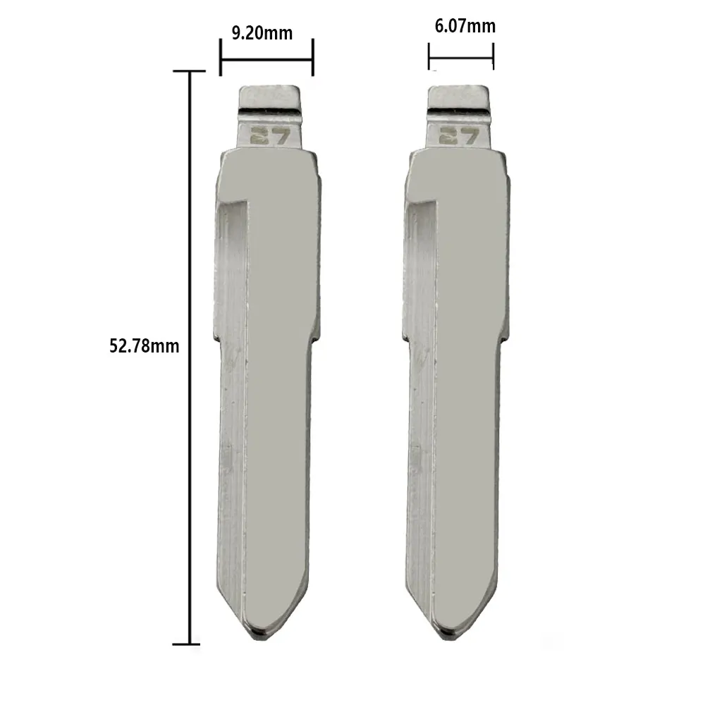 10pcs 27# MAZ24R Metal Uncut Blank Flip Remote Key Blade for Mazda M3 M5 M6 Car Key Blade for Keydiy KD Xhorse VVDI JMD