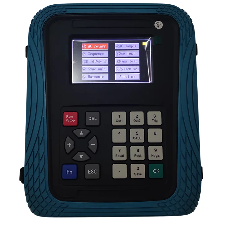 Huazheng Secondary Current Injection Relay for Set 3 Phase Handheld Relay Protection Tester High Accuracy IP55 Protection 0.5%