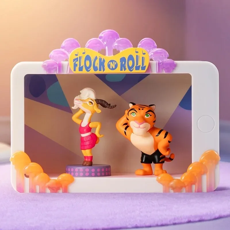 POP MART Zootopia resaltar momento serie escena conjuntos Anime figura de acción Guess bolsa ornamento figuritas decoración del hogar muñecas de escritorio