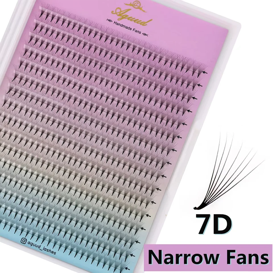 AGUUD XL Tray 480 Fächer Super Schmale Fächerwimpern mit Dünner Spitze Vorgefertigte Wimpernfächer 4D 5D 6D 7D 8D Russische Volumen-Wimpernverlängerung Make-up – Detail 16