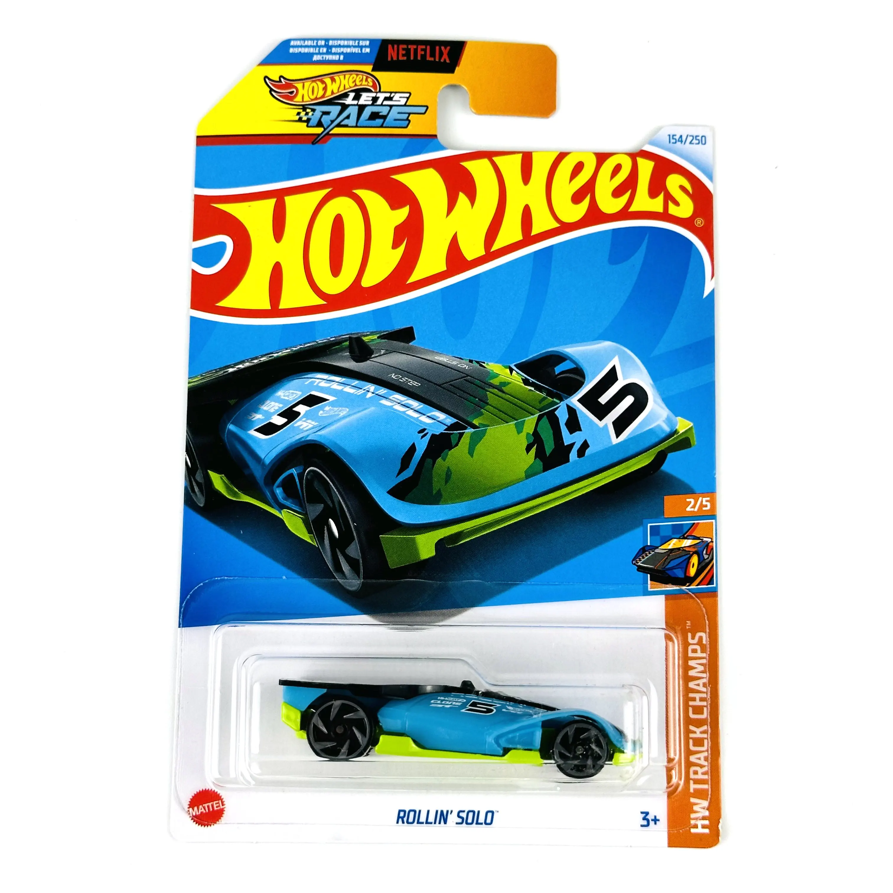 

2024-154 Hot Wheels Cars ROLLIN' SOLO 1/64 Металлическая литая модель игрушечного транспортного средства