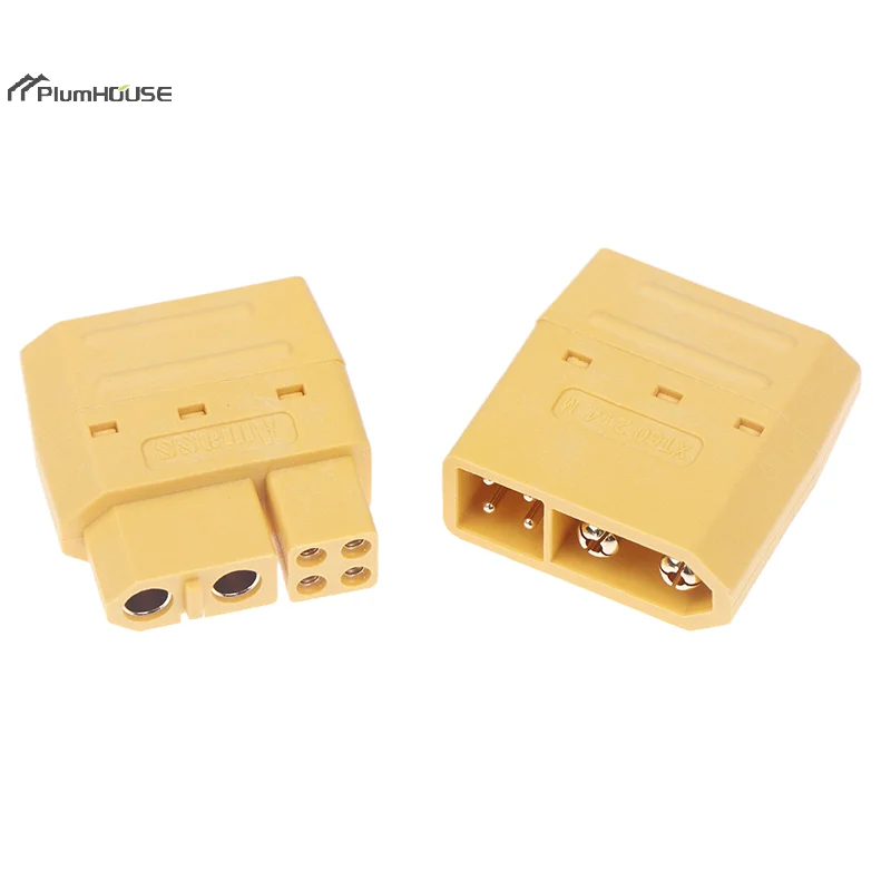 1Set High Quality XT60 (2+4) Male Female Plug Connector With Signal Pin And Sheath Solder Wire Model Accessories