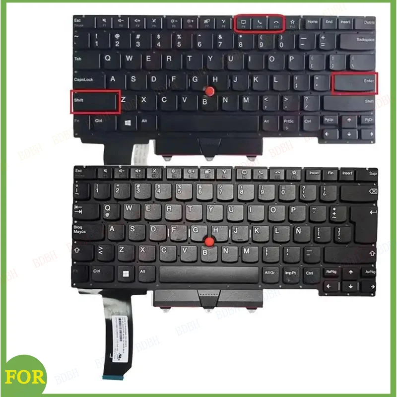 

НОВАЯ клавиатура для ноутбука Lenovo Thinkpad E14 Gen 2 (русская/американская/испанская/латинская раскладка)