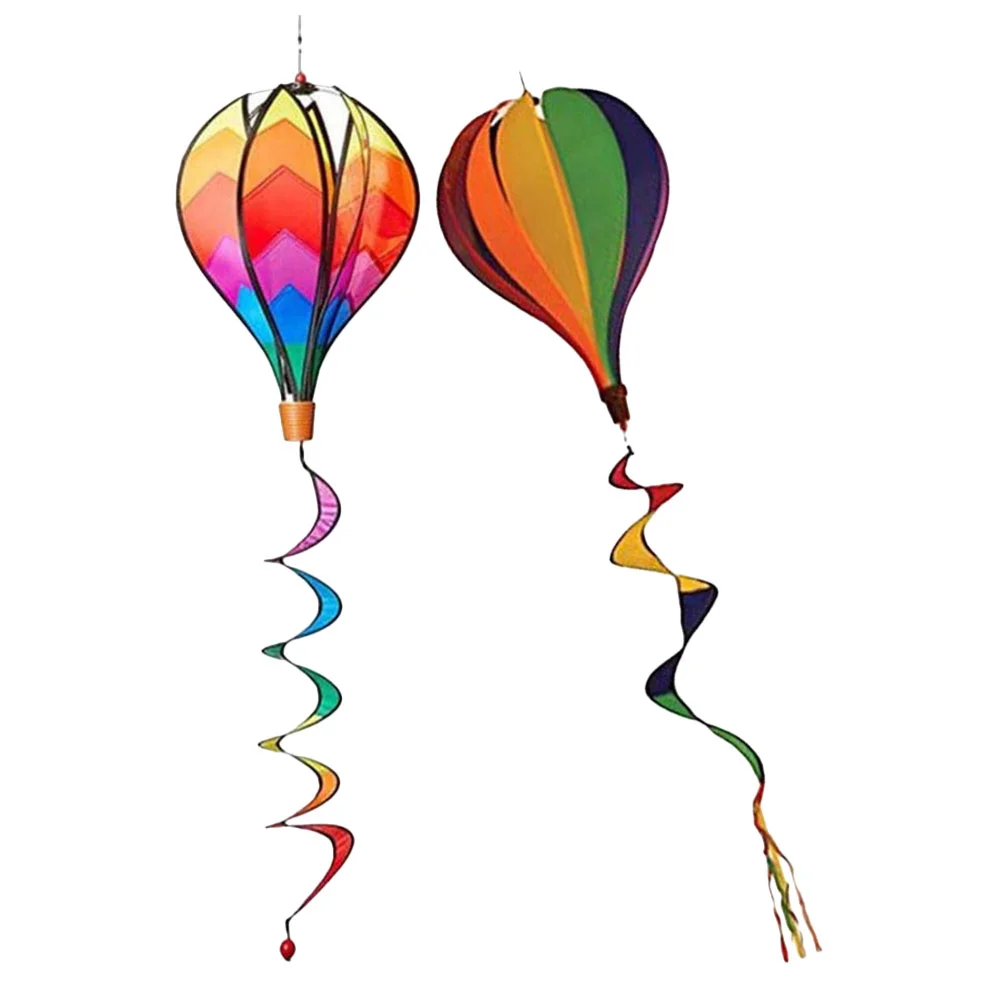 

Hot Air Balloon Wind Spinner Rainbow Pinwheel Windsocks Spiral Windmill For Outdoor Garden Yard Lawn Decoration Gift