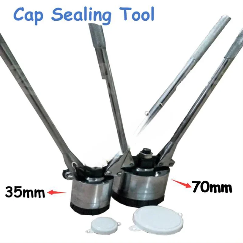 

1 комплект, 200 л, инструменты для уплотнения крышек масляного барабана, 35 мм и 70 мм, ручной захват для железного ствола, высокое качество