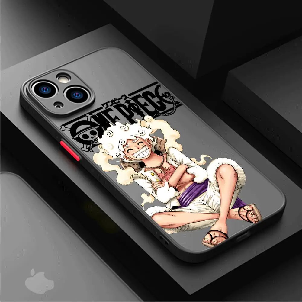One Pieces Anime Phone Case for Apple iPhone 13 14 Plus 15 Pro Max 11 Pro 12 Mini XR 8 SE 7 6S XS MAX Matte Shockproof Cover image 5