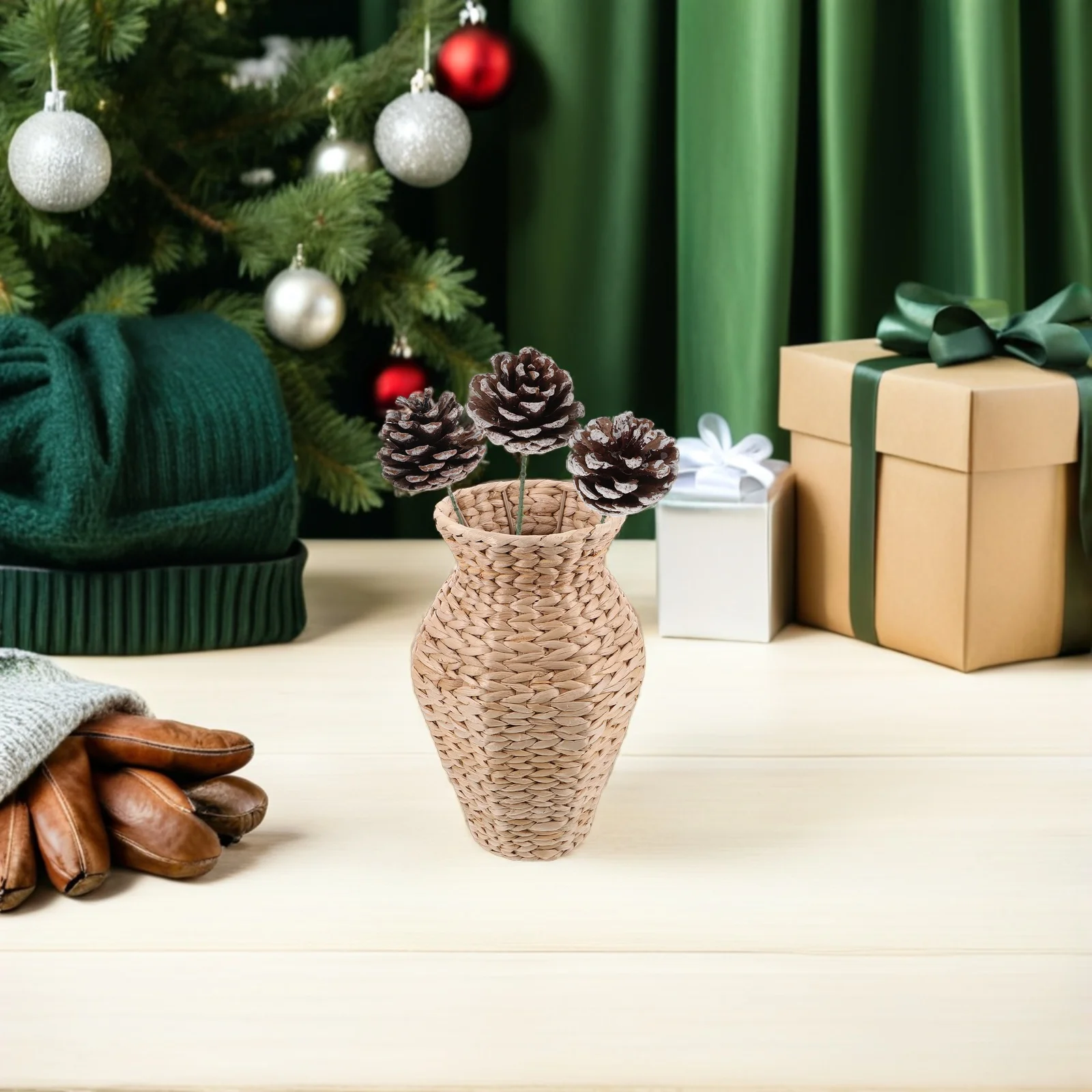 

30pcs Pine Cone Picks Natural Holiday Decoration Christmas Winter Party Wreath Garland Craft Diy Decor Festive Pinecones