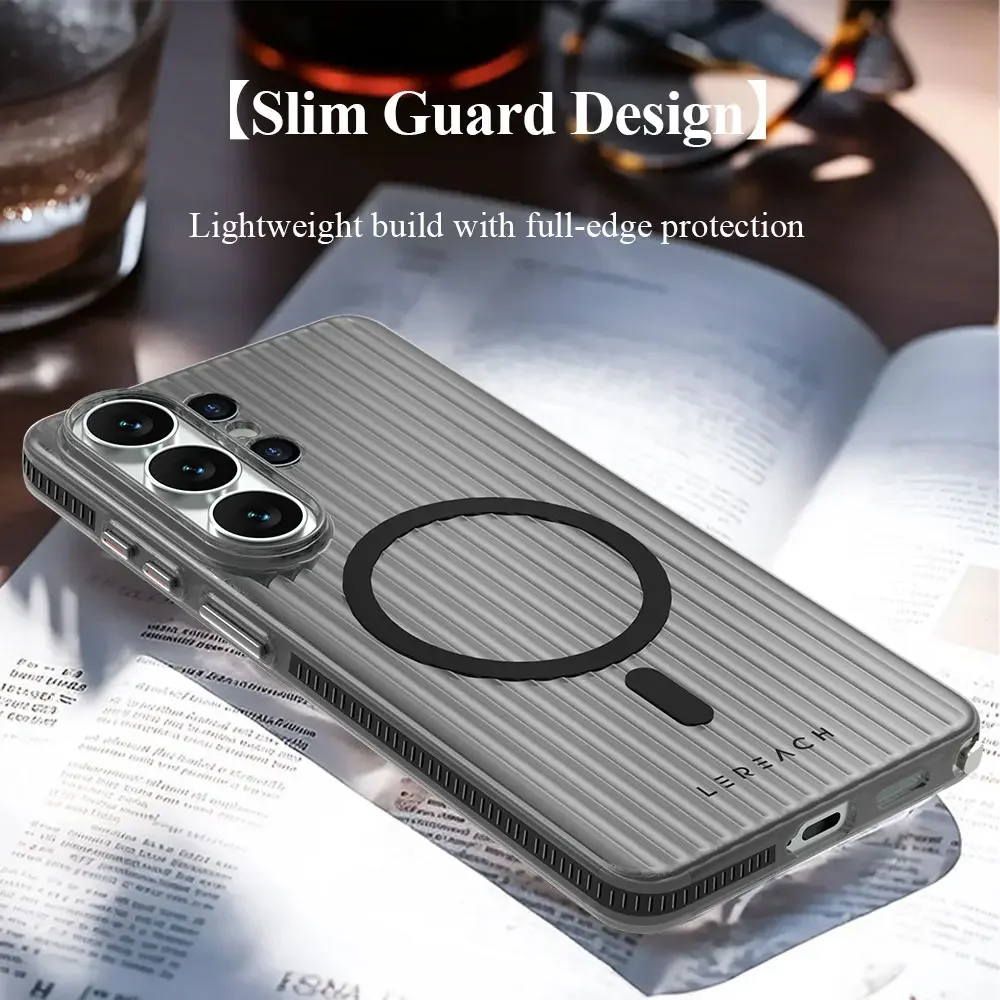 LeReach für Samsung Galaxy S26 Ultra S24 S25 Ultra TOC ICICLE Hülle mit Leuchtfunktion, Magnetischer Mikron-Level Mattschutz-Cover – Detail 7