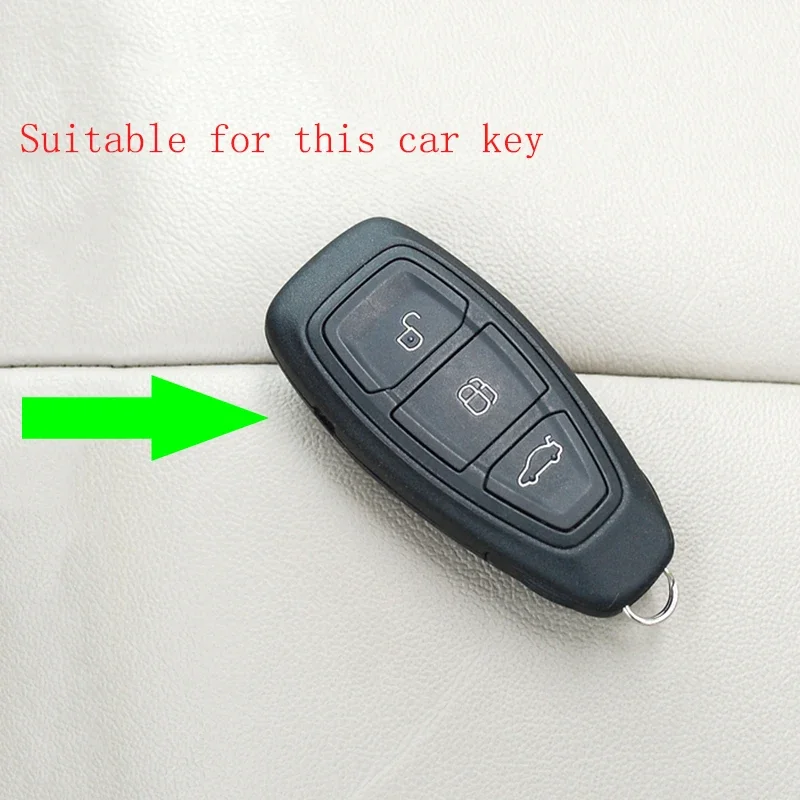 Silicone rubber car key case cover for Ford Focus 3 MK3 ST RS Ecosport Kuga New fiesta Fiesta Focus Mondeo3 Buttons smart key