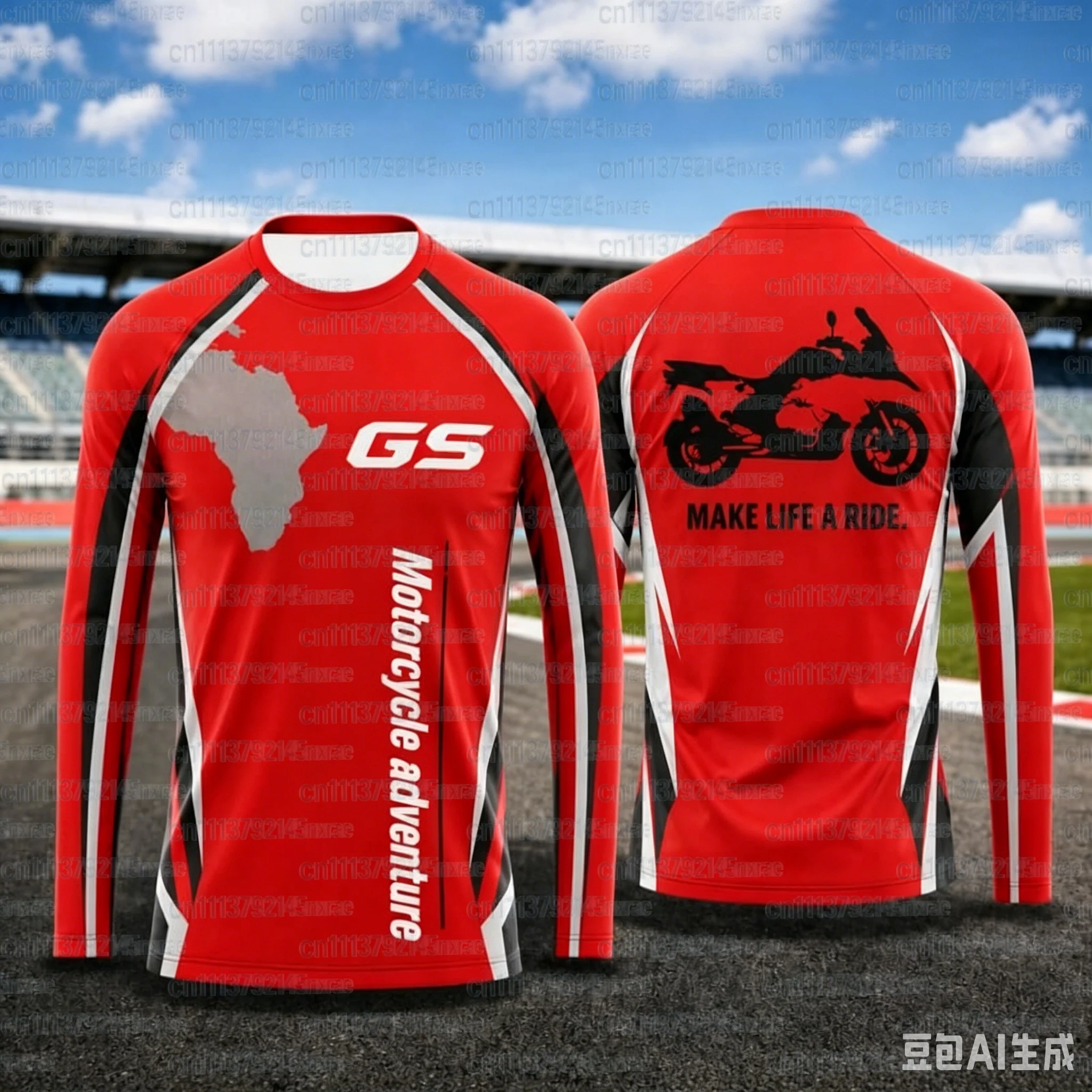 2026 Herren GS Motorrad-Abenteuer Langarm-T-Shirt Schnelltrocknend Atmungsaktives Moto-Trikot für Biker Fahr-T-Shirt Familien-Match 2026 – Detail 14