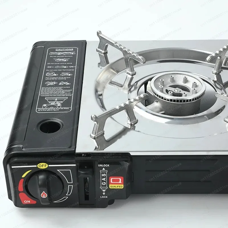 Portable Gas Stove 2-Burner Camping Cooktop  Independent Double Hob for Outdoor Kitchen
