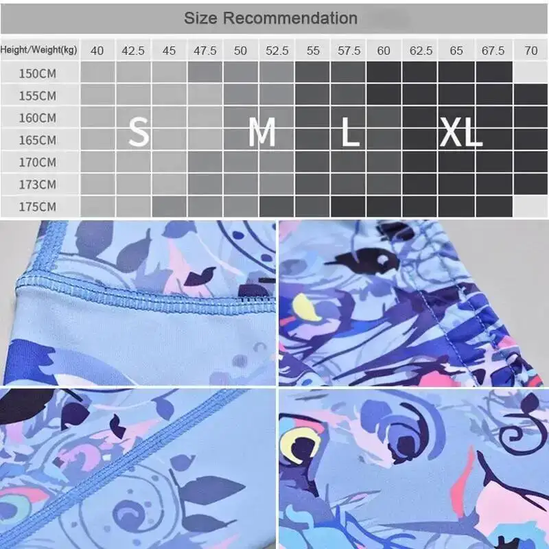 

Babyoung Yoga Pants Sports Leggings Women High Waist Trainer Long Tights Flower Push Up Running Trouser Workout Plus Size XL