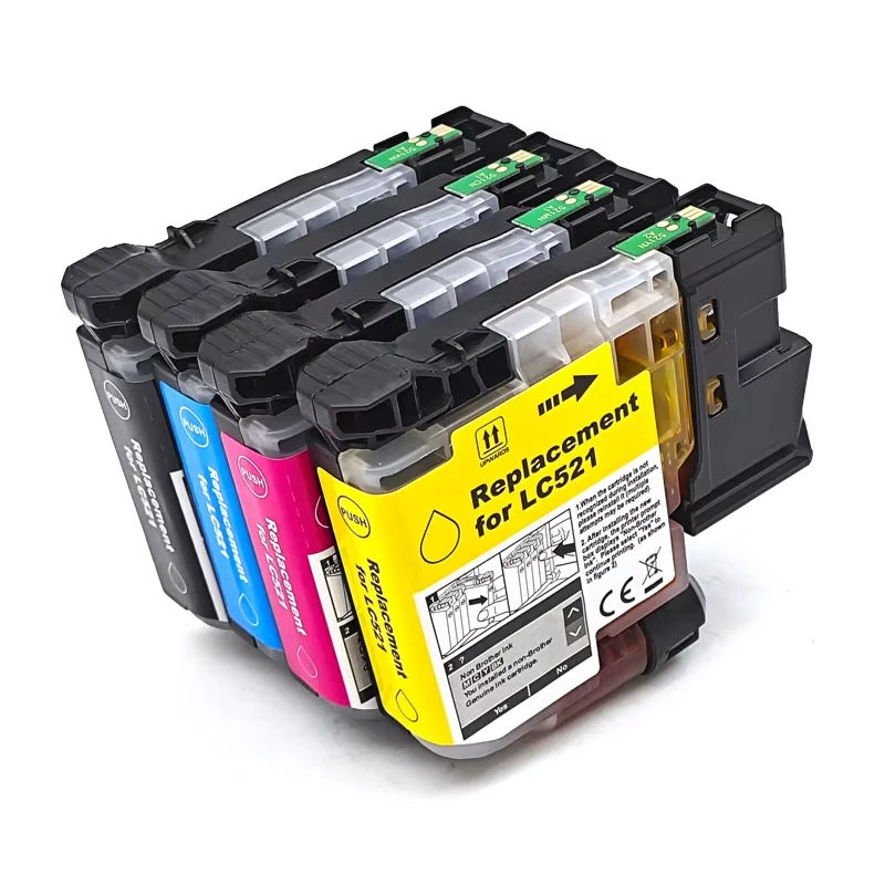 LC521 LC-521 Ink Cartridge Suitable for Brother DCP-J1260W DCP-J1310DW DCP-J1313DW DCP-J1360DW J1460DW Printer