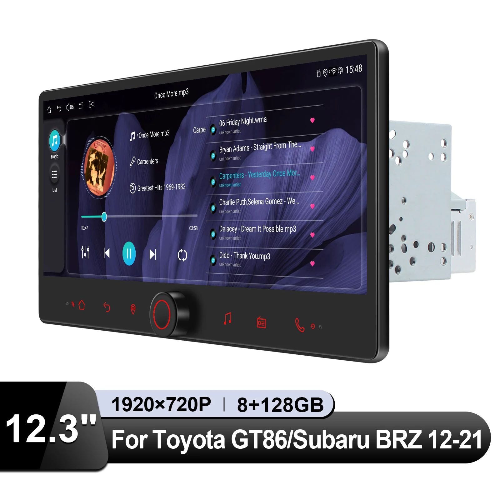 راديو ستيريو للسيارة من JOYING مقاس 12.3 بوصة لسيارة Toyota GT86/Subaru BRZ 2012-2021 ملاحة GPS مع شاشة مقسمة CarPlay/LHD/RHD متوافقة #2
