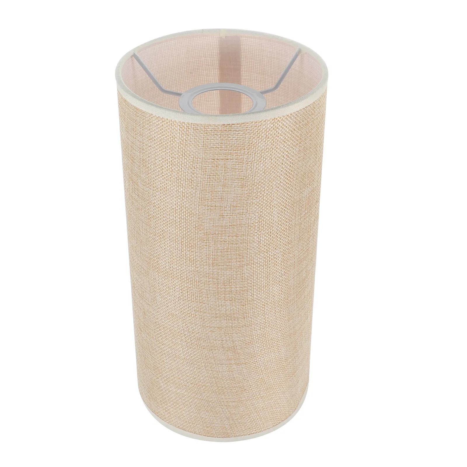 Lamp Shade Cover E27 Base Linen Barrel Lamp Shade Light Accessory for Floor Lights Vintage Drum Lampshade Indoor Light Cover